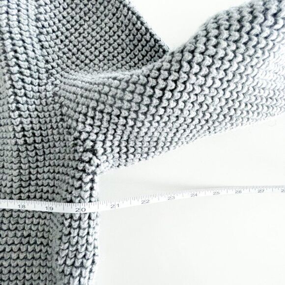 Banana Republic Cardigan Jacket Men's L Gray Black Heavyweight Knit - Picture 6 of 10